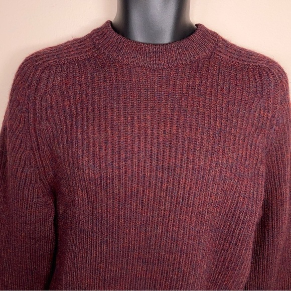 XL Vintage Kilspindie Burgundy Wool Mens Sweater Academia See Measurements Knit - Picture 4 of 14